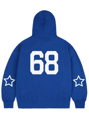 UNISEX] Elbow 68 STAR Hoodie_Cobalt Blue - GRAVER - Modalova