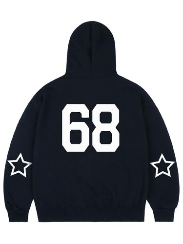 UNISEX] Elbow 68 STAR Hoodie_Navy - GRAVER - Modalova