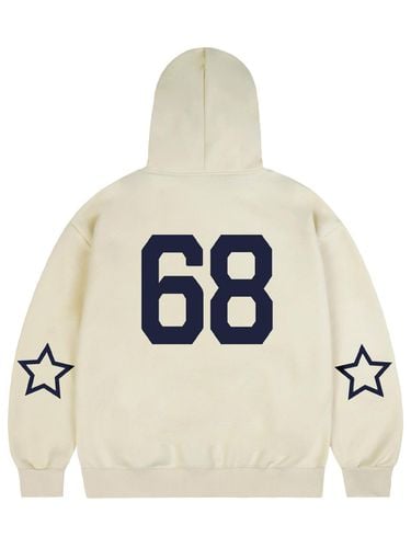 UNISEX] Elbow 68 STAR Hoodie_beige - GRAVER - Modalova