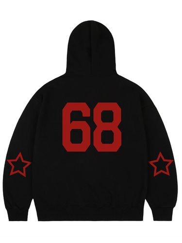 UNISEX] Elbow 68 STAR Hoodie_Black - GRAVER - Modalova