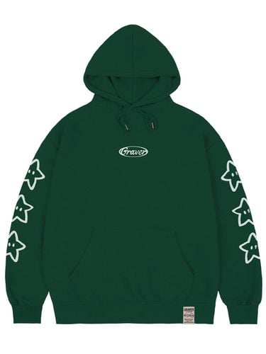 UNISEX] STAR Circle Logo Hoodie_Green - GRAVER - Modalova