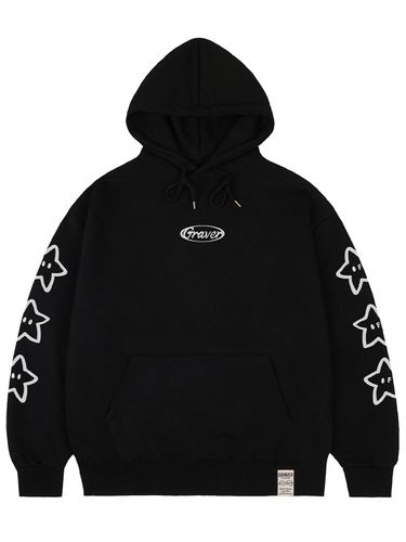 UNISEX] STAR Circle Logo Hoodie_Black - GRAVER - Modalova