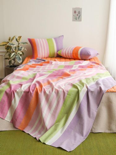 Gauze Light Summer Blanket Lisianthus - ORIGO - Modalova