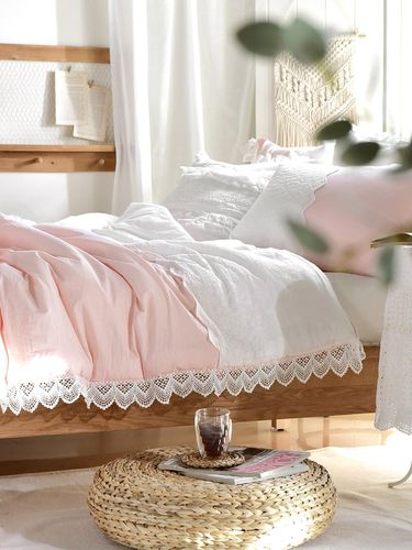 Mary Anne Lace Comforter (SS/Q) 2color - BELLELIFE - Modalova