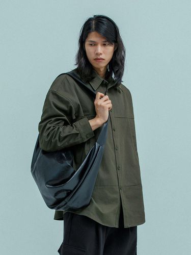 FRONT LINE DIAGONAL POCKET SHIRTS JACKET Ash khaki - RUGGED HOUSE - Modalova