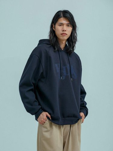 RGDHS WAVE CUT DOUBLE STITCH HOODIE Navy - RUGGED HOUSE - Modalova