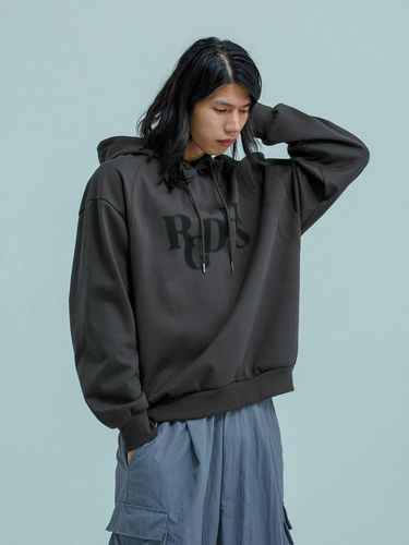 RGDHS WAVE CUT DOUBLE STITCH HOODIE charcoal - RUGGED HOUSE - Modalova