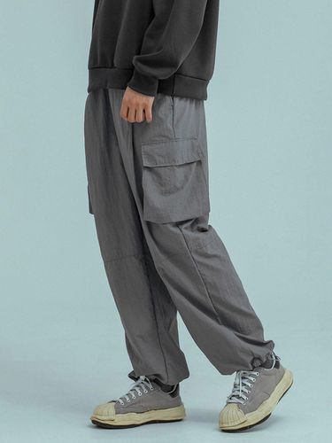 CARGO LINE NYLON PANTS Gray - RUGGED HOUSE - Modalova