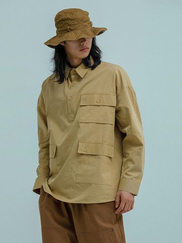 TRI - POCKET WOVEN SHIRTS PULLOVER beige - RUGGED HOUSE - Modalova