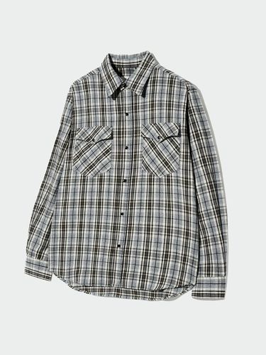 Western Checkered Shirt_Gray - ECORR - Modalova