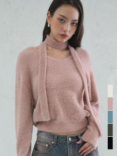 Lily Muffler Set Knit - 5COL - AVANDRESS - Modalova