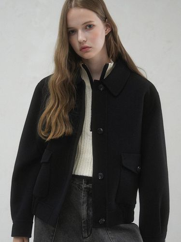 Modern Wool Collar Jacket BLACK - AVANDRESS - Modalova