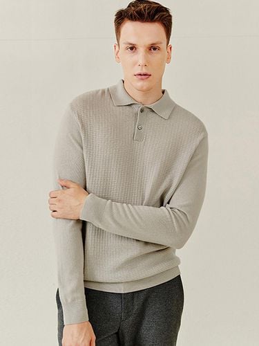 Texture Shirt Collar Cashmere Knit Pullover Textur - murray allan - Modalova