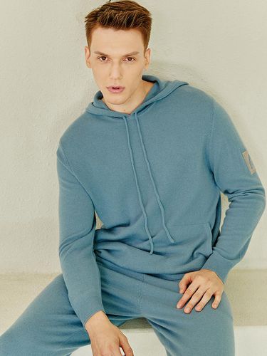 Hooded String Cashmere Knitwear Pullover Hoody - murray allan - Modalova