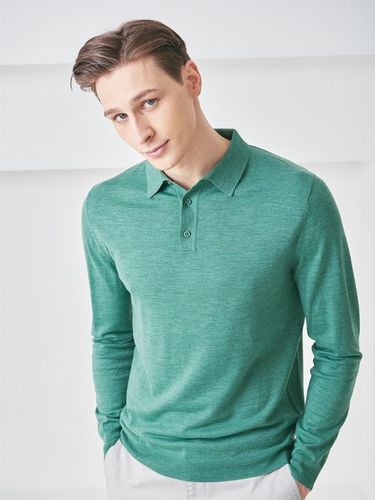 WOOL] Shirt longsleeve pullover Green - murray allan - Modalova