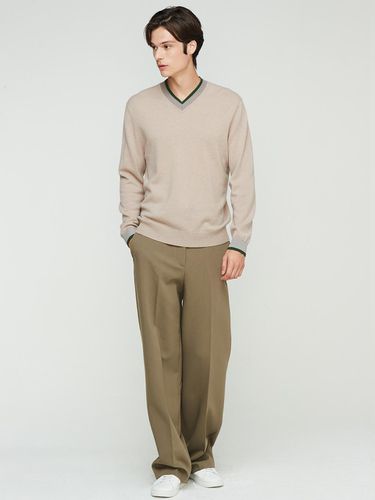 V neck Color Block Pullover_Skin - murray allan - Modalova