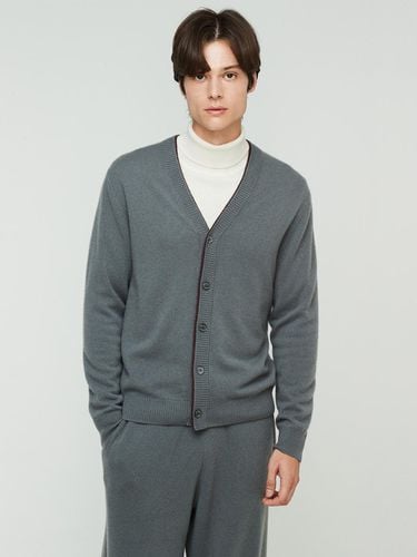 Double layer Rib Cardigan_gray - murray allan - Modalova