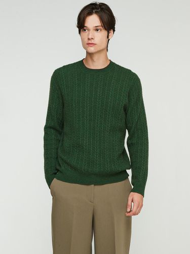 Cable Crew neck Pullover_Grass - murray allan - Modalova