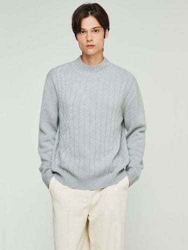 Mix Cable Pullover_Light Grey - murray allan - Modalova