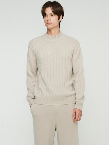 Mix Cable Pullover_Skin Beige - murray allan - Modalova