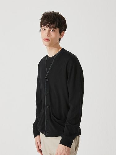 Color Line V neck Cardigan_ Black (BK) M42MCD002 - murray allan - Modalova