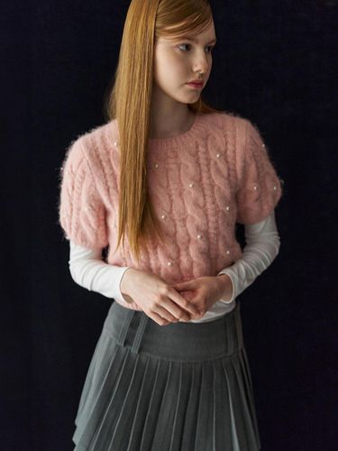 Cable Pearl Half Knitwear [PINK] / WBD4L05538 - GENERAL IDEA - Modalova