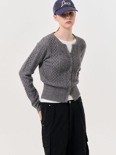 Bold Cable Slit Pullover [MELANGE GREY] / WBD4L055 - GENERAL IDEA - Modalova