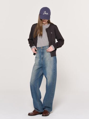 Wide washed denim pants [2COL] / WBD3L11501 - GENERAL IDEA - Modalova