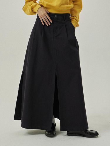 Ronas 4992 Maxi Slit Cotton Long Skirt - MAGOODGAN - Modalova