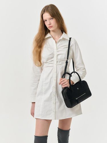 Shirring Shirt dress [WHITE] / WBD4L15510 - GENERAL IDEA - Modalova