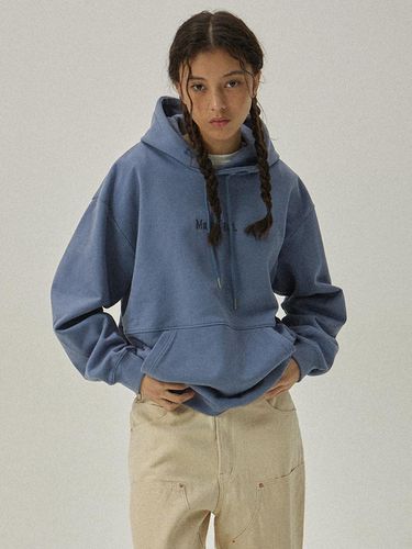 Caruto 3156 Napping Oversized-Fit Gray Blue Hoodie - MAGOODGAN - Modalova