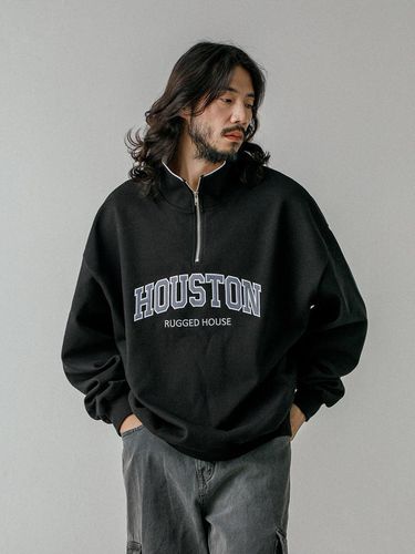 Houston Anorak Half Zip-Up Black - RUGGED HOUSE - Modalova