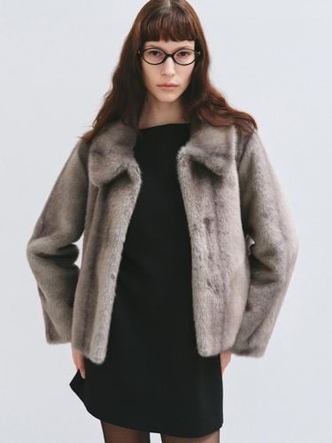 MILA FAUX FUR JACKET GREY - HAVELESS - Modalova