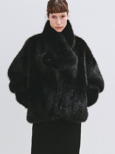 BLAIR FAUX FUR JACKET BLACK - HAVELESS - Modalova