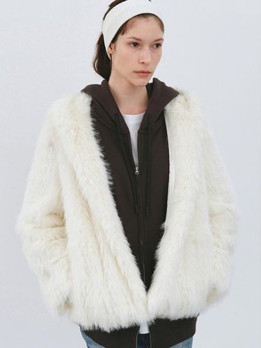 MOANA HOODIE FAUX FUR JACKET - HAVELESS - Modalova