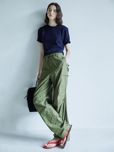 String Cargo Pants (Khaki) - hehr - Modalova