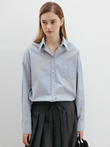 Sana Stripe Shirt (Blue Stripe) - hehr - Modalova