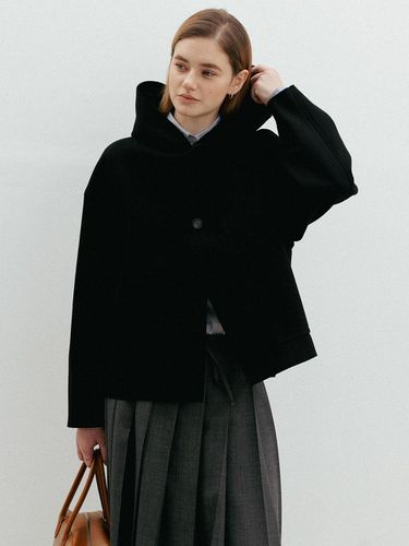 Mali Wool Pocket Hooded Coat () - hehr - Modalova