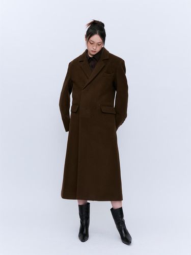 VIRGIN WOOL COAT BROWN - YUJI - Modalova