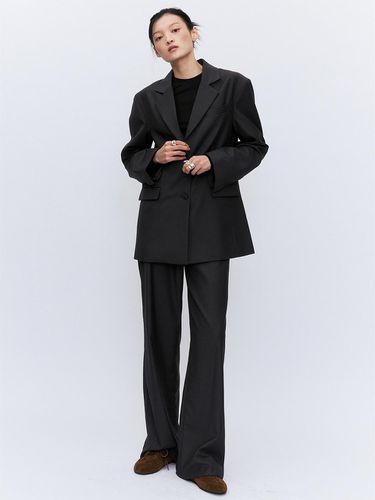 TAILORED SETUP PANTS GRAY - YUJI - Modalova