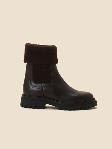 Fuzzy chelsea boots ()_DG3CW24602BRN - SUECOMMA BONNIE - Modalova