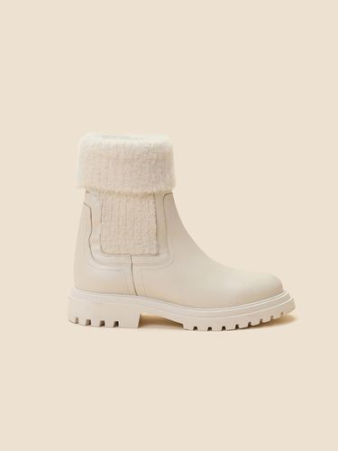 Fuzzy chelsea boots beige - SUECOMMA BONNIE - Modalova