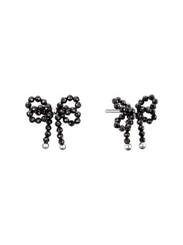 Black Beads Ribbon Earring RA24C56J - ROSEMONT - Modalova