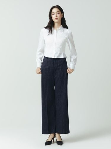 Label point wide pants ITNBWPT830 (2COLOR) - itMICHAA - Modalova