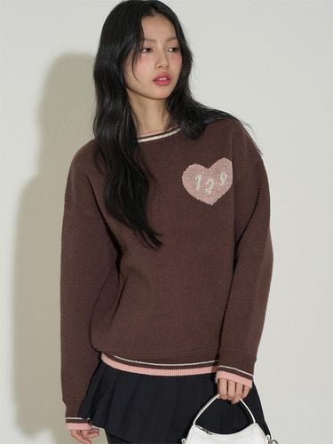 Logo Jacquard Knit [Brown] - ILLIGO - Modalova