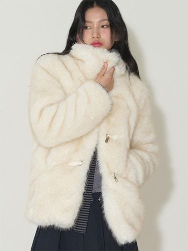 Shearling Fur Jacket [Beige] - ILLIGO - Modalova