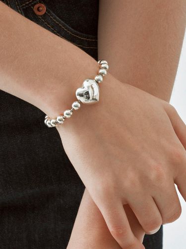 Heart Ball Chain Bracelet - MOI studio - Modalova