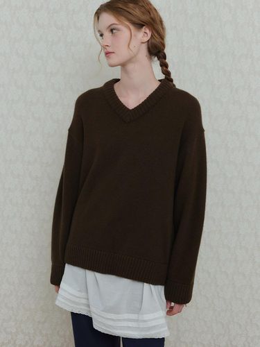 S V - neck Cashmere Knitwear - poev - Modalova