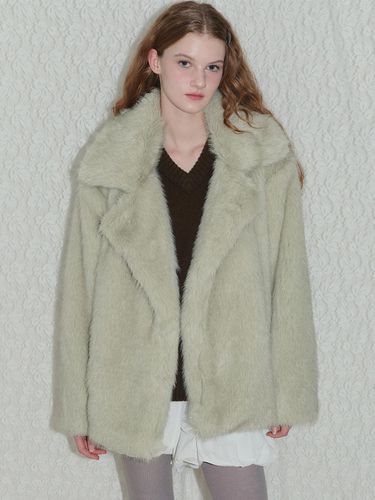 Vintage Two - tone Fur Jacket - poev - Modalova