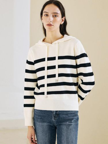 Viscose stripe Hooded Knitwear_3color_JFFTS078M - JUARR - Modalova